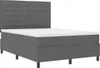 vidaXL Boxspringbett mit Matratze Dunkelgrau 160 x 200 cm Produktbild-Vorschau 5