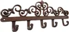 Hakenleiste Gusseisen 5 Haken Wandhaken Vintage Garderobe Produktbild-Vorschau 2
