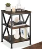 A three-tiered side table with decorative items on each shelf. Produktbild-Vorschau