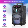 Tragbarer Lautsprecher, Bluetooth 5.0 Karaoke-Lautsprecher Produktbild-Vorschau 8