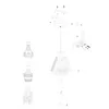 Mexlite - suspension - Grazio Glass - laiton - verre métal Voir les images du produit 9