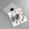 Wanduhr - Quadrat - Glasuhr - Bogen Pfeil Ziel Genauigkeit Produktbild-Vorschau 2