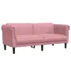 2-Sitzer Sofa Samt Rosa 182 x 77 x 74 cm Produktbild-Vorschau 1