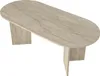 Esstisch 8 Personen - Beige Travertin-Effekt - TOPANIA Produktbild-Vorschau 3