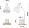 Schreibtischlampe POPPY, weiss Produktbild-Vorschau