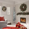 vidaXL Künstlicher Halb-Weihnachtsbaum mit Schnee Schlank Produktbild-Vorschau 1