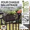 4x Bac à fleurs 11 litres support de montage intérieur Voir les images du produit 3