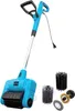 A blue electric multi-brush cleaner with various brush attachments on a white background. Anteprima dell’immagine prodotto