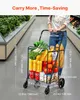 Carrito de compra VEVOR, plegable, con capacidad de 50 kg, Vista previa de la imagen del producto 3