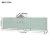 XMTECH Poulailler 5x1x1,5m Enclos pour animaux Enclos Voir les images du produit 2