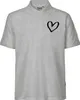 Huuraa Herren Polo Shirt Herz Heart M Sport Grey Bio Produktbild-Vorschau 1
