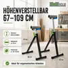 2x Rollenbock 90 kg höhenverstellbar bis 109cm 30 cm Produktbild-Vorschau 4