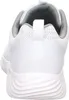 The back view of a white athletic shoe. Produktbild-Vorschau