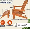 CASARIA® 2x Sonnenliege Holz Wetterfest Klappbar 160kg Produktbild-Vorschau 4