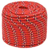 vidaXL Corde de bateau rouge 12 mm 25 m Polypropylène Voir les images du produit 1
