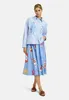 Milano Italy OVERSIZED SHIRT BLOU CORNFLOWER PRINT 42 Produktbild-Vorschau 5