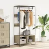 vidaXL Věšák na oblečení Sonoma dub 90x50x180 cm materiál Náhled obrázku produktu 3