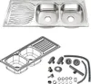 lavello doppio 120CM Lavello in acciaio inox Lavello Anteprima dell’immagine prodotto 1
