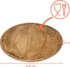 1.04 Piatto decorativo in legno di mango - Ø 37,5 cm circa Anteprima dell’immagine prodotto 2