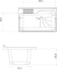 Waschbecken mit Unterschrank 2 Türen 80x50cm 9010K Negrari Produktbild-Vorschau 4