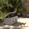 PawHut casa per gatti rifugio per gatti con tetto in Anteprima dell’immagine prodotto 2