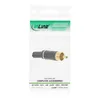 InLine Cinchstecker Lötversion, Metall schwarz, Ring weiß, Produktbild-Vorschau 3