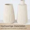 TOPANBIETER 999 Porzellan Vase 2er-Set beige matt Produktbild-Vorschau 3