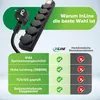 InLine 16493O, 3 m, Typ F, IP44, Schwarz, Kunststoff, 3 Produktbild-Vorschau 8