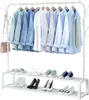 Avalo Industrieel Kledingrek - Metaal - 110x33x150 CM - Wit Productafbeelding-voorbeeld 10