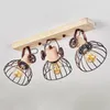 Cotes »Cotes« Deckenlampe, Holz/Metall, Natur/Rostfarbene Produktbild-Vorschau 8