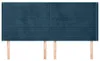 vidaXL Kopfteil mit Ohren Dunkelblau 183x16x118/128 cm Samt Produktbild-Vorschau 3