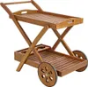 Servierwagen Noemi 89 x 56 x 76 cm Akazienholz Natur Produktbild-Vorschau 1