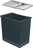 Hailo Inneneimer 1050209 dunkelgrau 24 Liter 345 x 220 x Náhled obrázku produktu 1