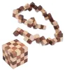 Schlangenwürfel 4x4 Gr. L - 8 cm Kantenlänge - Snake Cube - Produktbild-Vorschau 2