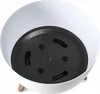 A close-up view of the bottom of a white planter pot with a black insert. Náhled obrázku produktu