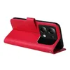 A red flip phone case for a Xiaomi Redmi Note 13 5G, shown from the side with the phone inserted. Produktbild-Vorschau