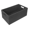 A dark gray wooden crate with handles on a white background. Anteprima dell’immagine prodotto