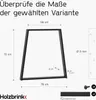 HOLZBRINK Tischbeine Trapez für Esstisch / Schreibtisch, Produktbild-Vorschau 7