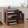 Organizator na biurko, drewniany, z orzecha, format A4, Podgląd zdjęcia produktu 7