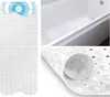 Circul Badewannenmatte 100 x 41 cm weiß modern eckig mit Produktbild-Vorschau 1