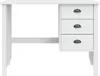 vidaXL Schreibtisch mit Schubladen HILL Weiß 100 x 45 x 74 Produktbild-Vorschau 5