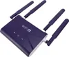 A dark purple WiFi6 wireless router with four antennas is shown against a white background. Náhled obrázku produktu