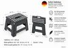 Klapphocker, Tritthocker Dark Grey Faltbar H 22cm bis 150KG Produktbild-Vorschau 2