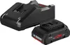 A black Bosch battery charger and a black Bosch ProCORE 18V battery are shown on a white background. Voir les images du produit