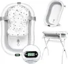 moovkee Babybadewanne mit Gestell 80cm Grau Faltbar mit Produktbild-Vorschau 9