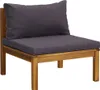A single outdoor chair with cushions, isolated on a white background. Náhled obrázku produktu