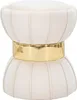 A studio shot of a cream and gold stool. Produktbild-Vorschau