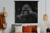 MuchoWow® Wandteppich Wandbehang Schmetterlinge - Affe - Produktbild-Vorschau 4