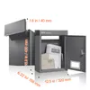VEVOR naścienna skrzynka na listy do zabudowy 320x158x430mm Podgląd zdjęcia produktu 8