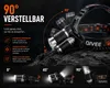LED Stirnlampe Kopflampe Wiederaufladbarer Scheinwerfer Produktbild-Vorschau 5